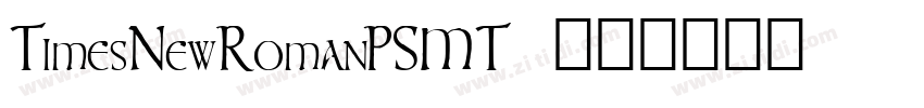 TimesNewRomanPSMT 常规字体转换